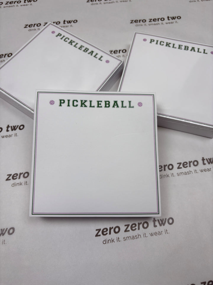 Pickleball notepad